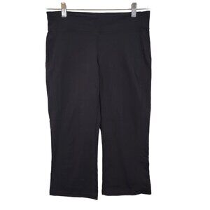 Athleta Leggings Womens Medium Crop Capri‎ Black Athletic Yoga Pants